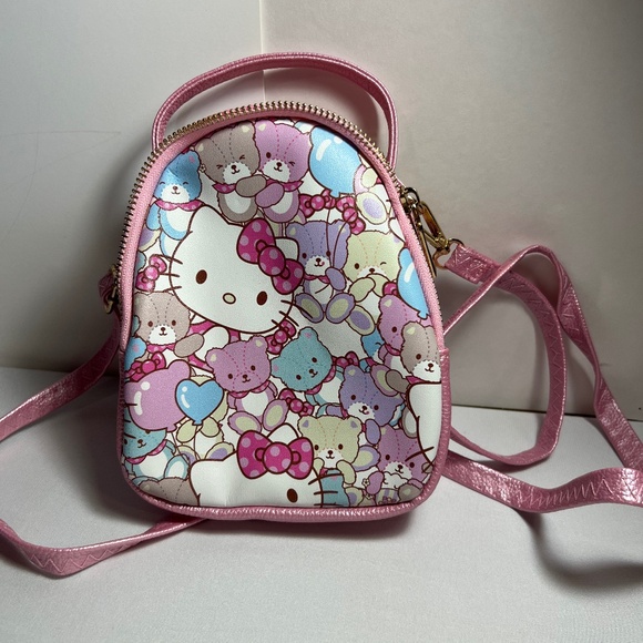 Sanrio Handbags - Super Cute KT cat PU Cell Phone Shoulder Bag Coin Bag Purse Card Case (A1)